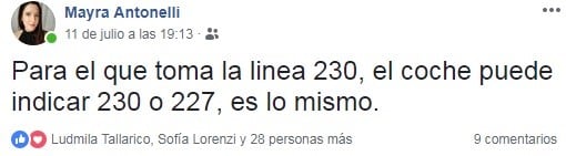 Cambios en la numeración de los colectivos. (Captura)