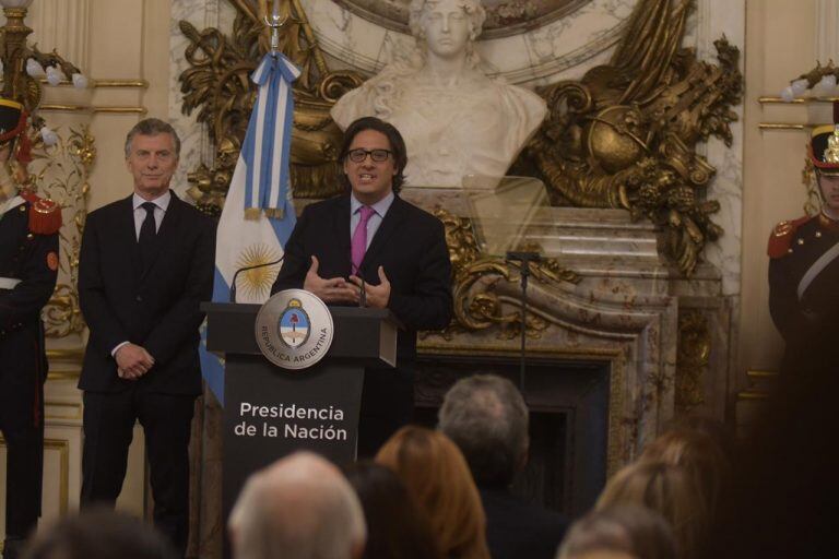 Mauricio Macri y Germán Garavano (Foto: Federico López Claro)