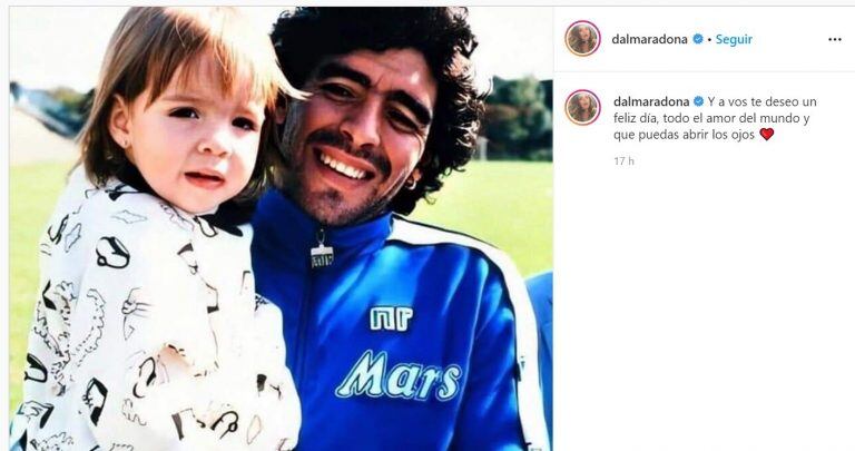 Dalma y Diego Maradona.