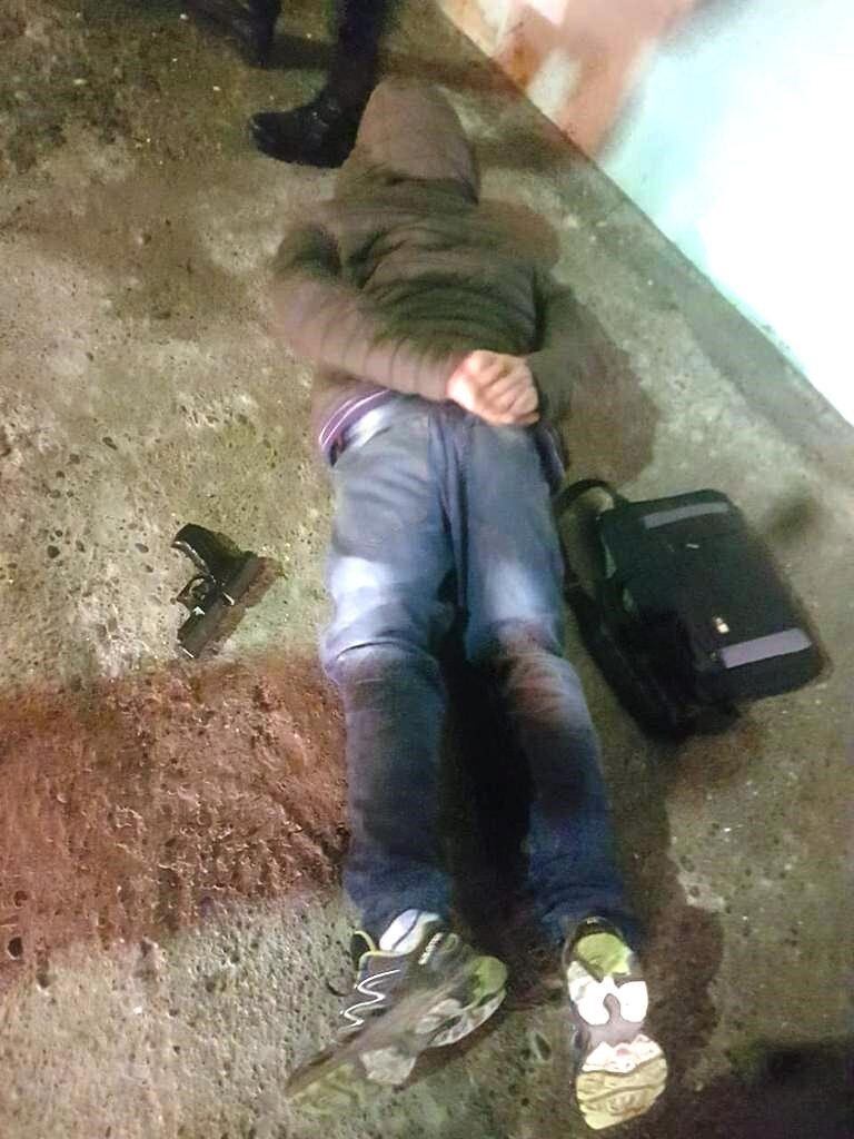 Un individuo fue detenido con una pistola de aire comprimido.