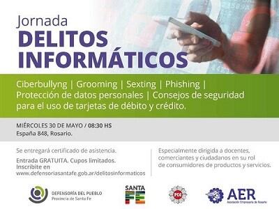 Jornada sobre delitos informáticos con entrada libre y gratuita.