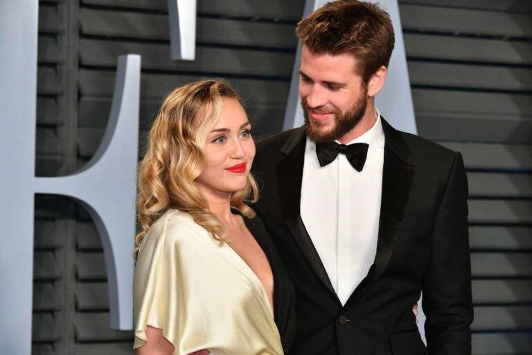 Cyrus y Hemsworth, pero el matrimonio duró ocho meses.