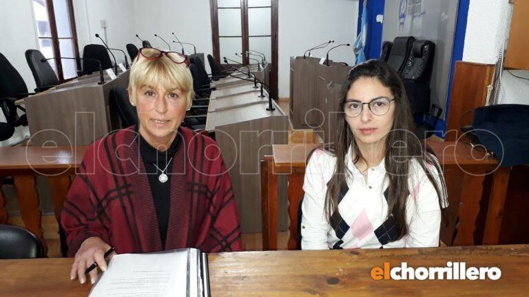 Las concejales Ayelén Mazzina y María José Domínguez