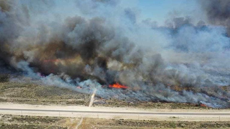 Incendio en Las Grutas