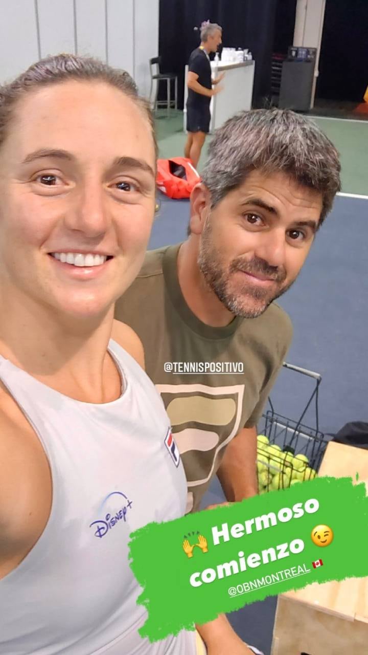 "Nachu" y su entrenador compartieron la selfie de la victoria en Montreal.