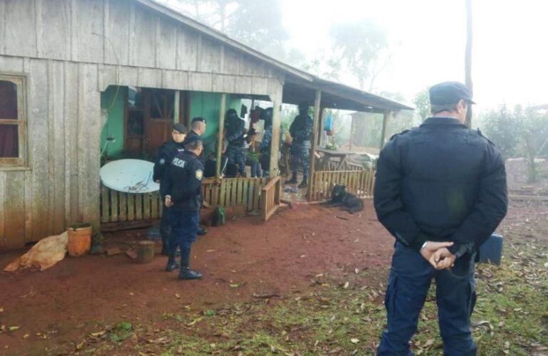 Lugar de la detención en el paraje Primavera. El Soberbio.