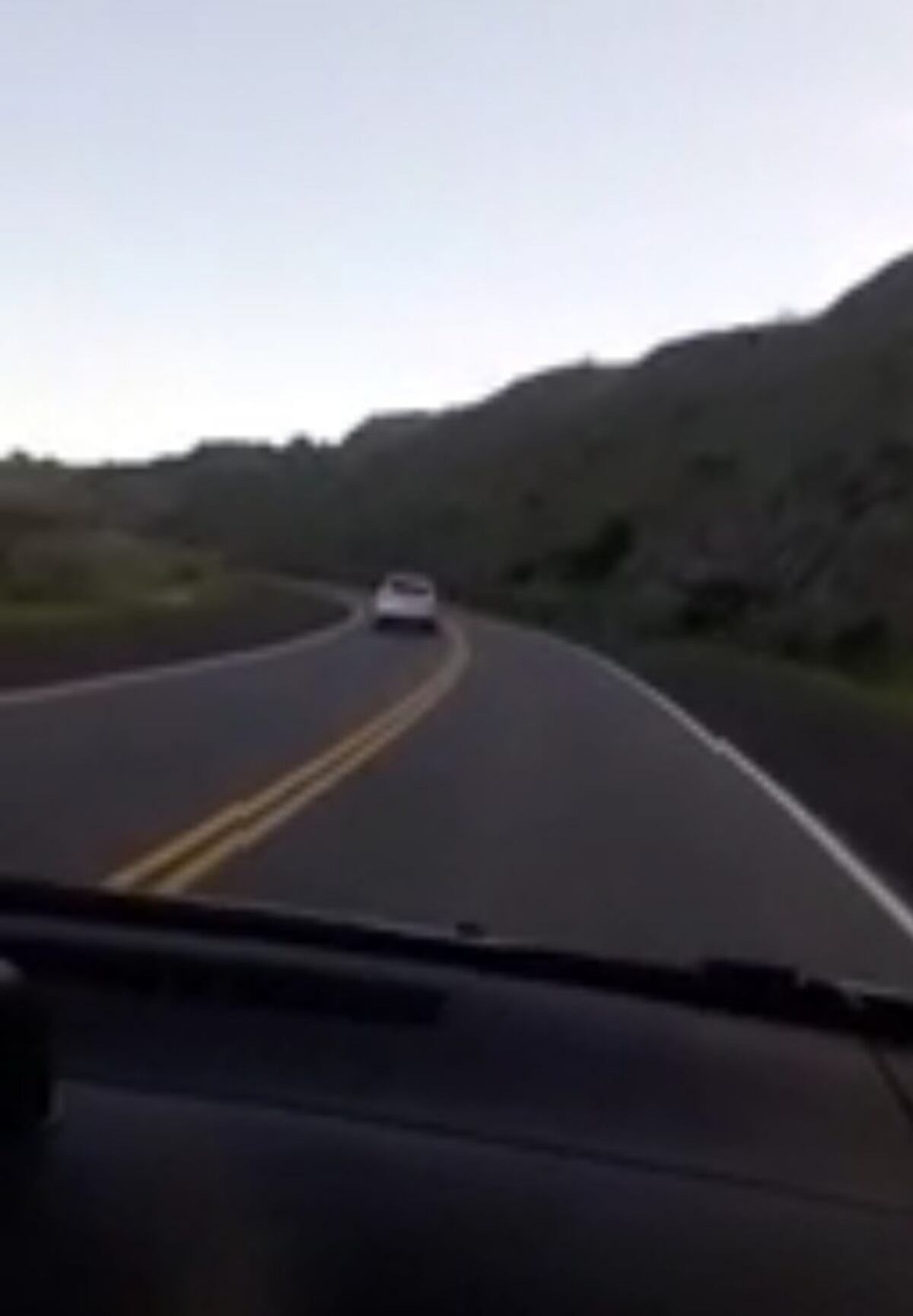 Imprudencia al volante en el camino de las Altas Cumbres