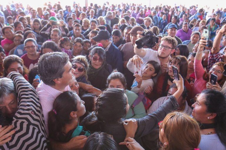 Multitudinario acto de jorge Capitanich en Taco Pozo. (Prensa Frente Todos)