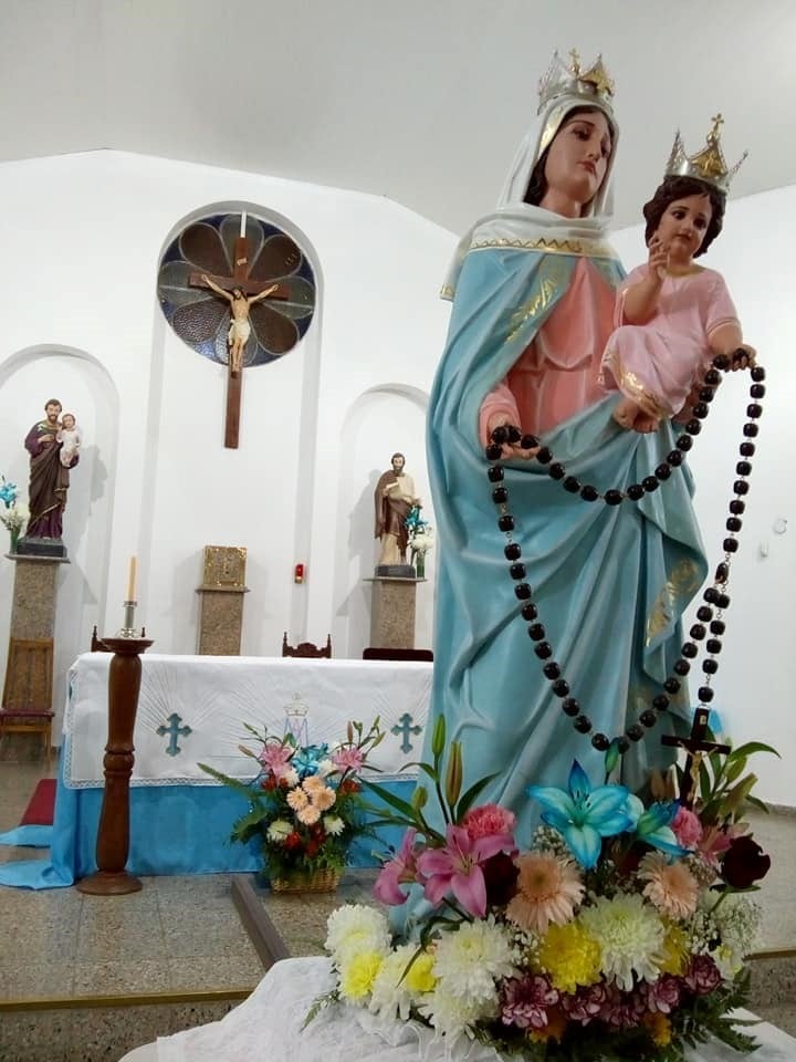 Virgen del Rosario de San Nicolás  en Punta Alta
(Foto: Mirta Haspert)