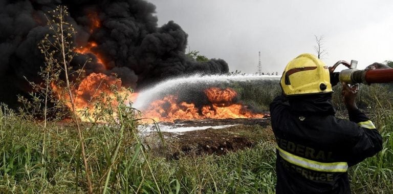 Incendio en Nigeria