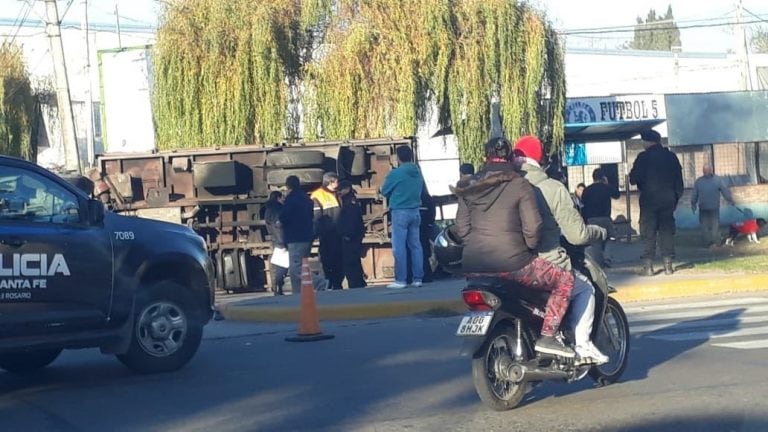 El accidente se produjo en bulevar Segui y Rodríguez.