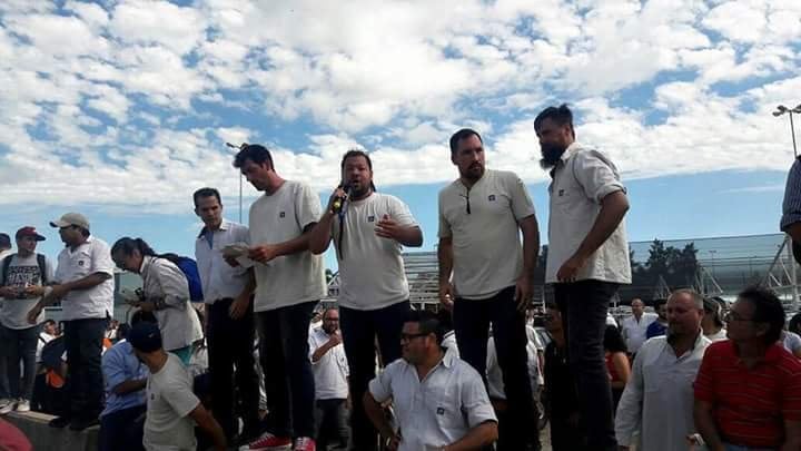 Sebastián Romero fue suspendido en General Motors junto a un grupo de trabajadores de la terminal. (@PSTUARG)