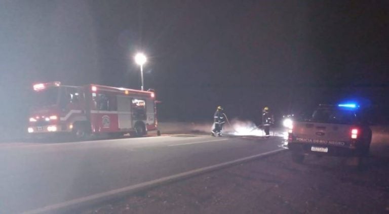 Incidentes luego del desalojo de la toma en el campo de El Foyel (Bariloche2000)