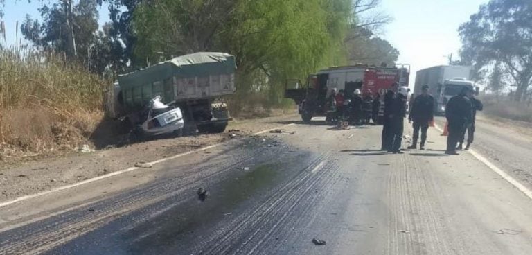 Accidente en Ruta 40, en Lavalle.