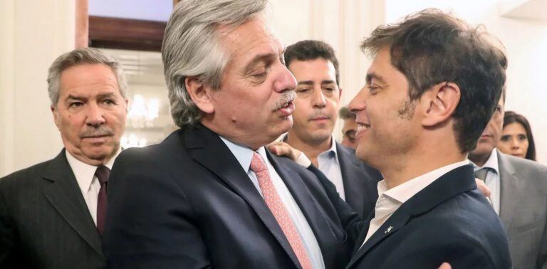 Alberto Fernández y Axel Kicillof (Foto: Clarín)