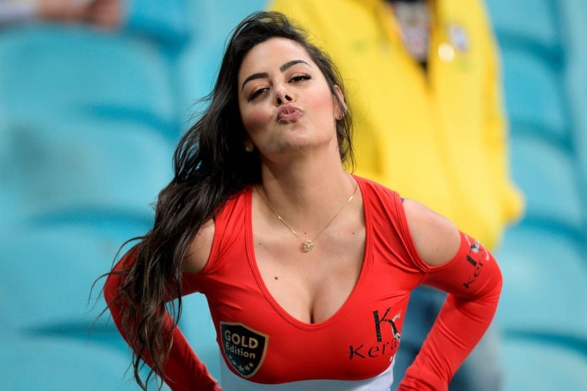 Larissa Riquelme se ganó el apodo de "La novia del mundial" en 2010.