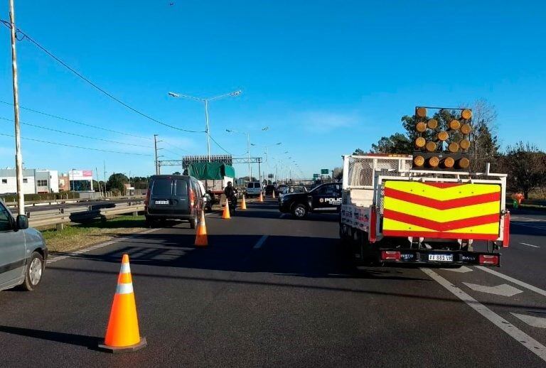 El accidente se produjo en Circunvalación este sábado.