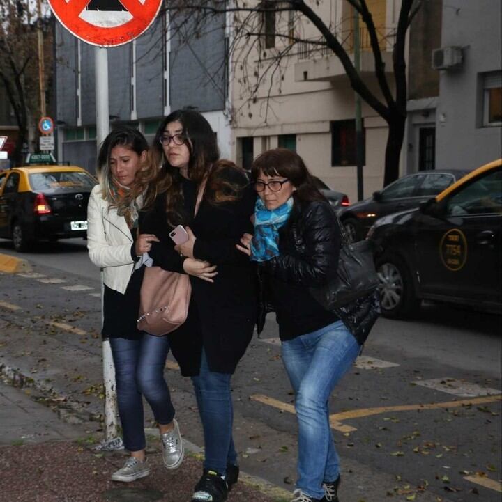 La despedida a Sergio Gendler: Nancy Lescano, su última pareja (Foto: Movilpress)