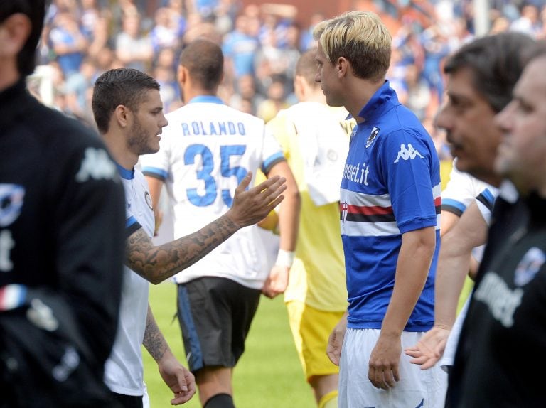 Mauro Icardi y Maxi Lopez (Ansa)