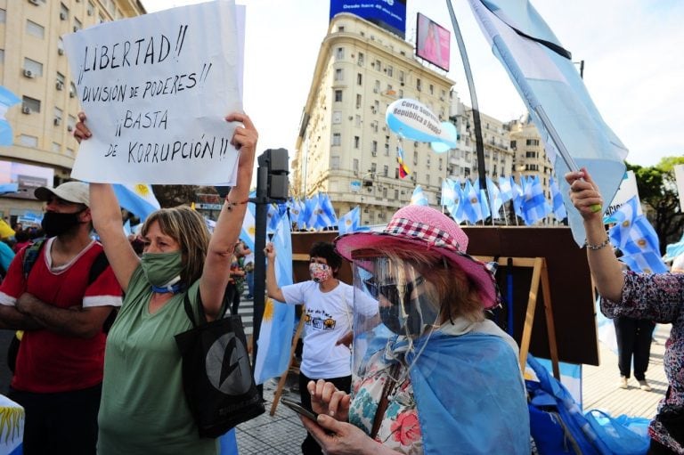 Un nuevo banderazo en contra del Gobierno (Foto: Clarín)