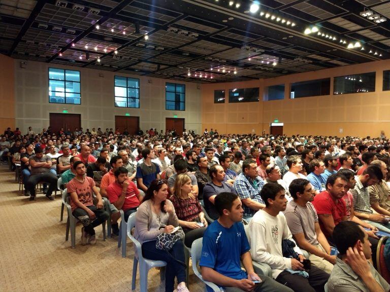 Taller de capacitación para aspirante a trabajar en Portezuelo del Viento en San Rafael.