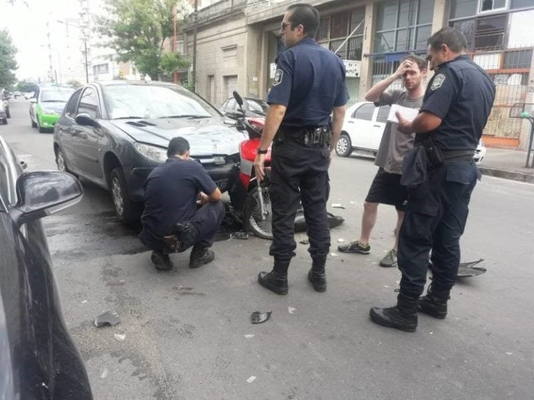 Accidente de tránsito en el centro bahiense