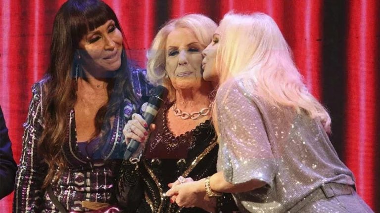 Mirtha Legrand, Moria Casán y Susana Giménez, juntas (Foto: TN)