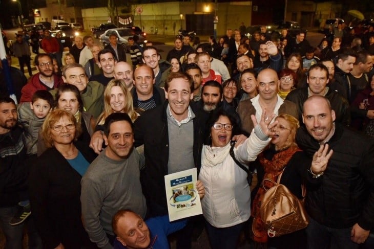 Garro en la inauguración del partido "Juntos por el Cambio".