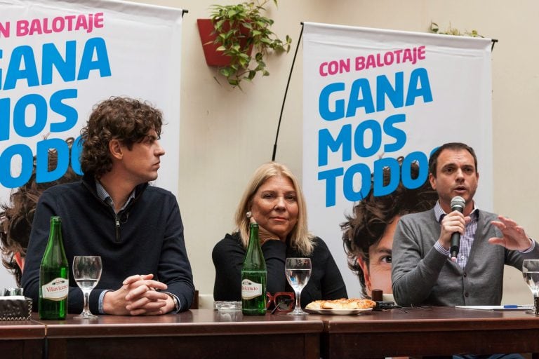 Carrió con Lousteau en épocas de Elecciones 2015.