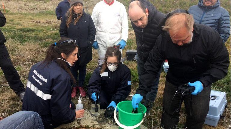 Inspección en planta cloacal de Río Grande