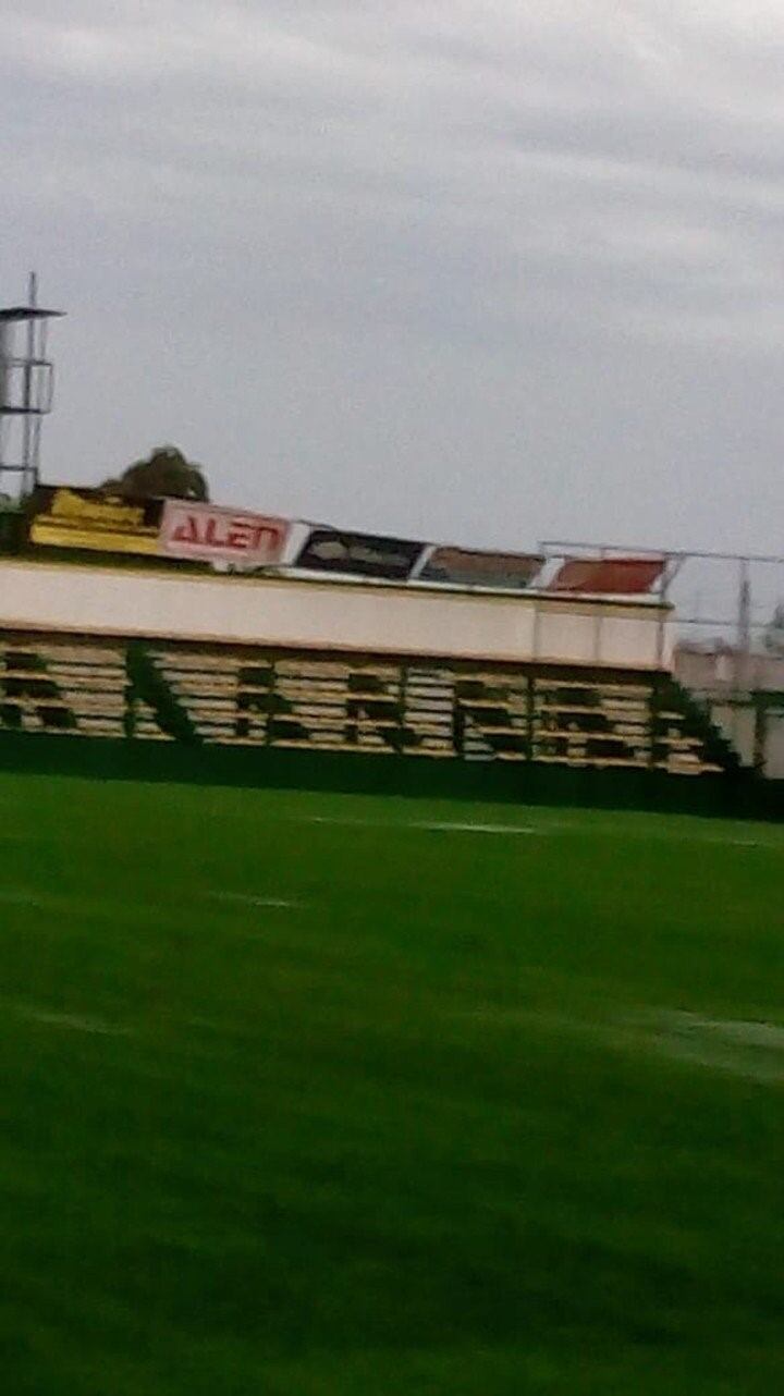 Así quedó el Tito Tomaghello tras el temporal.