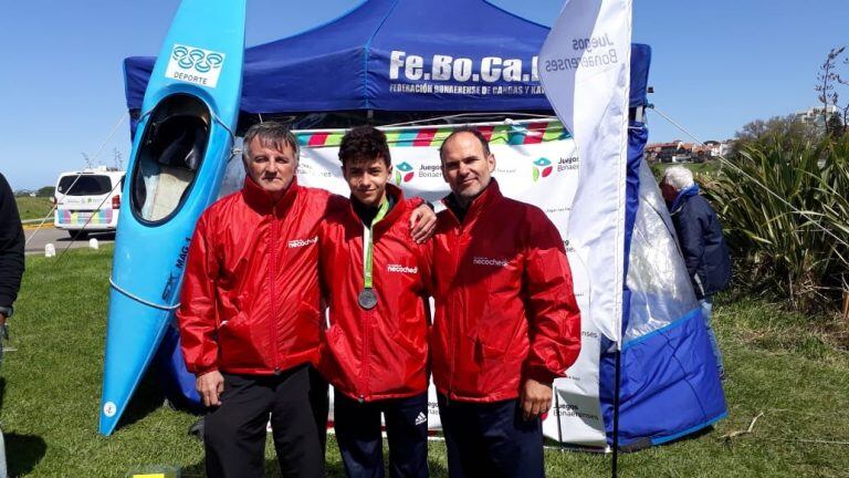 Manuel Tripano (Sub 14), integrante de la Escuela Municipal de Canotaje.