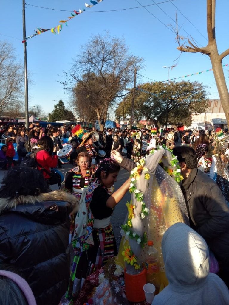 Celebración de la Virgen de Urkupiña en Villa El Libertador.