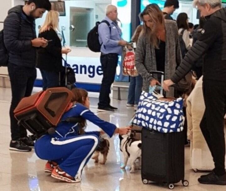 Calu Rivero y Facundo Moyano, muy cerca en Montevideo