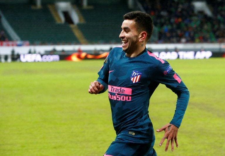 Ángel Correa celebra su gol. Foto: REUTER.