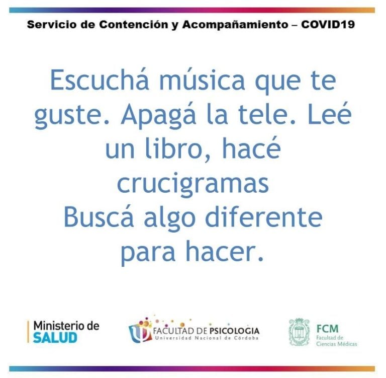 Servicio de Contención y Acompañamiento - COVID-19. (Facultad de Psicología y Ciencias Médicas. UNC).