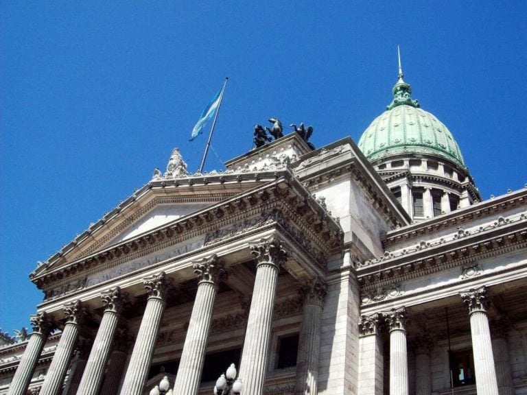 El edificio del Congreso de la Nación.