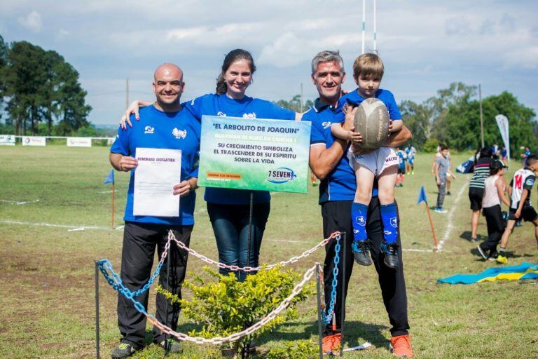 El árbol de Joaquín. Foto: Rugby Tucumano.