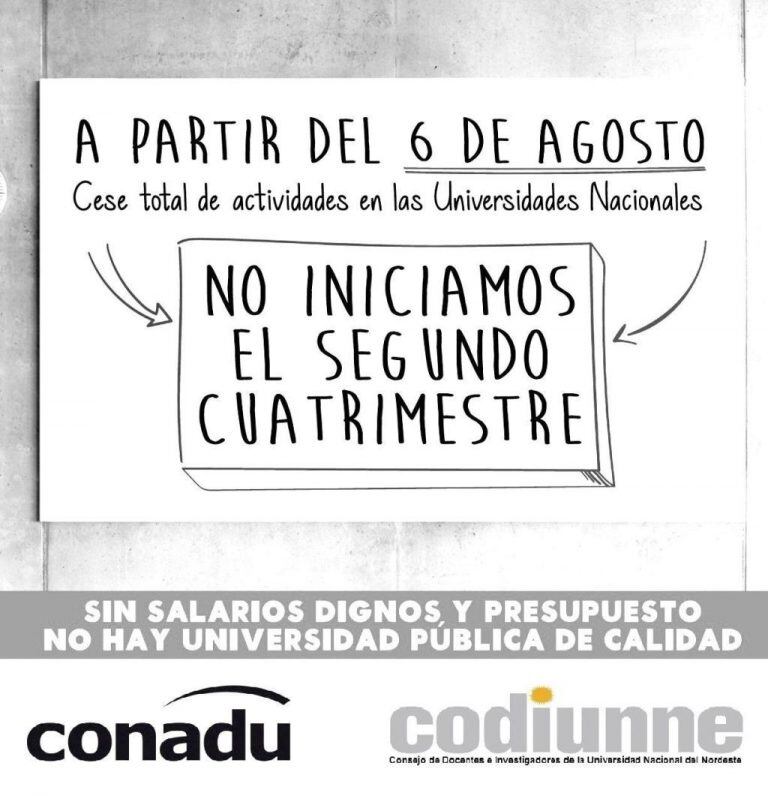 Comunicado de la codiunne.