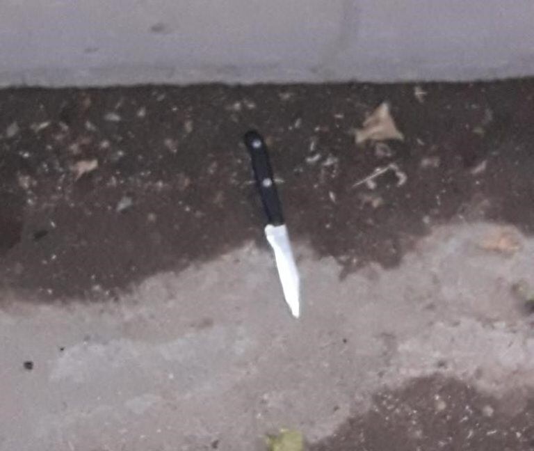 Con este cuchillo amenazó a sus víctimas.