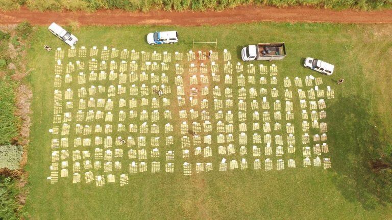 6059 kilos desde vista aérea.