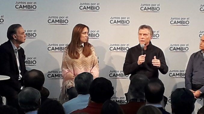 María Eugenia Vidal y Mauricio Macri en una reunión. (Foto:Web)