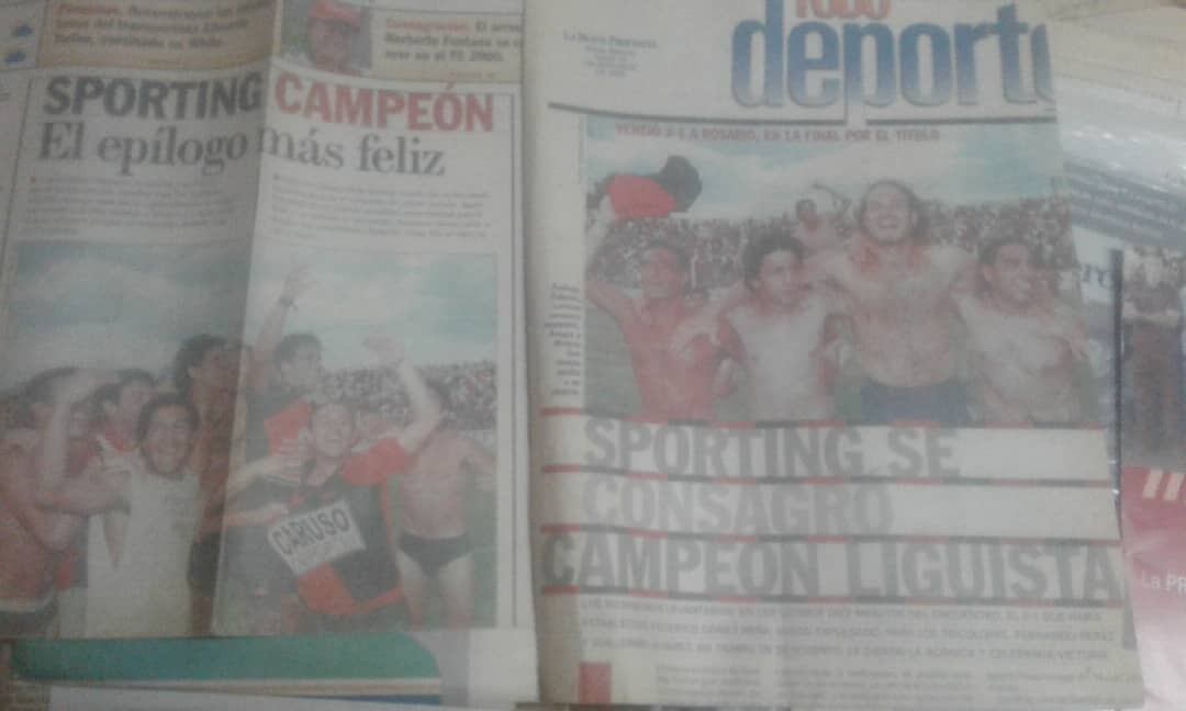 Así reflejaba La Nueva Provincia el título de Sporting.