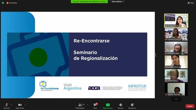 Se realizó el cuarto encuentro del Programa de reactivación del Turismo de reuniones "Re Encontrarse".