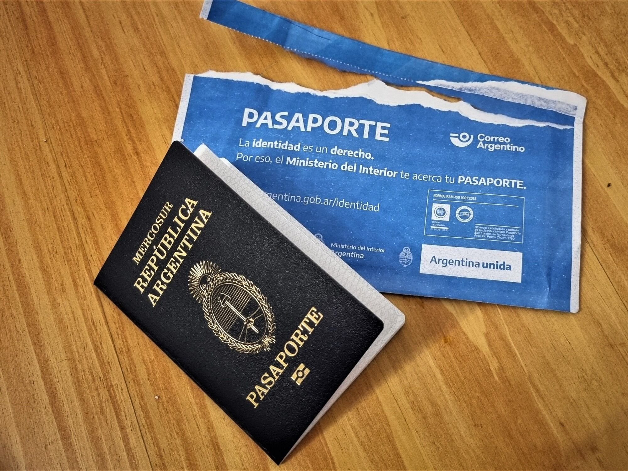 Las distintas modalidades de entrega para el pasaporte