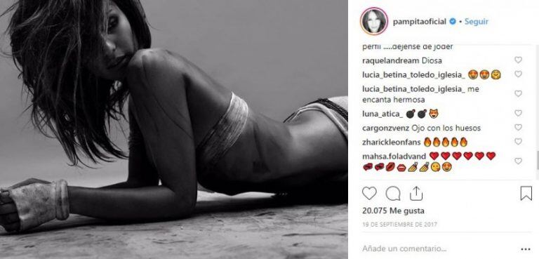 Pampita encadenada (Instagram).