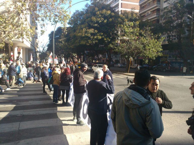 La marcha en Córdoba por el paro del 25 de junio.