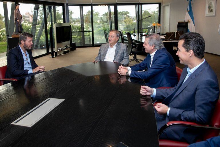 Marcelo Tinelli se reunió con Juan Schiaretti en el Panal durante una hora al menos. (Gentileza)