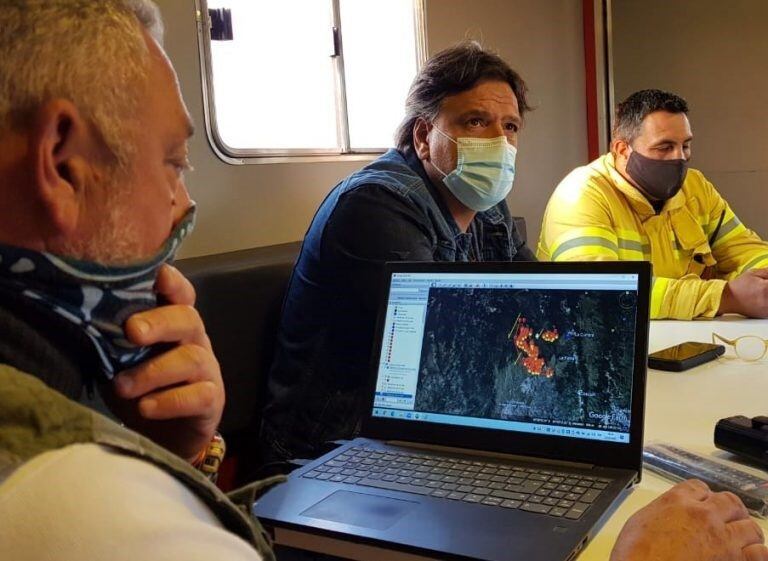 Base operativa desde el Aeroclub La Cumbre. (Foto: Gobierno de Córdoba).