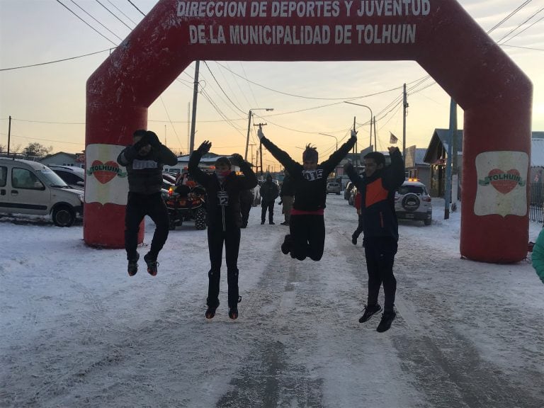 Tolhuin Extremo Bajo Cero, cuatro competidores de Río Grande.